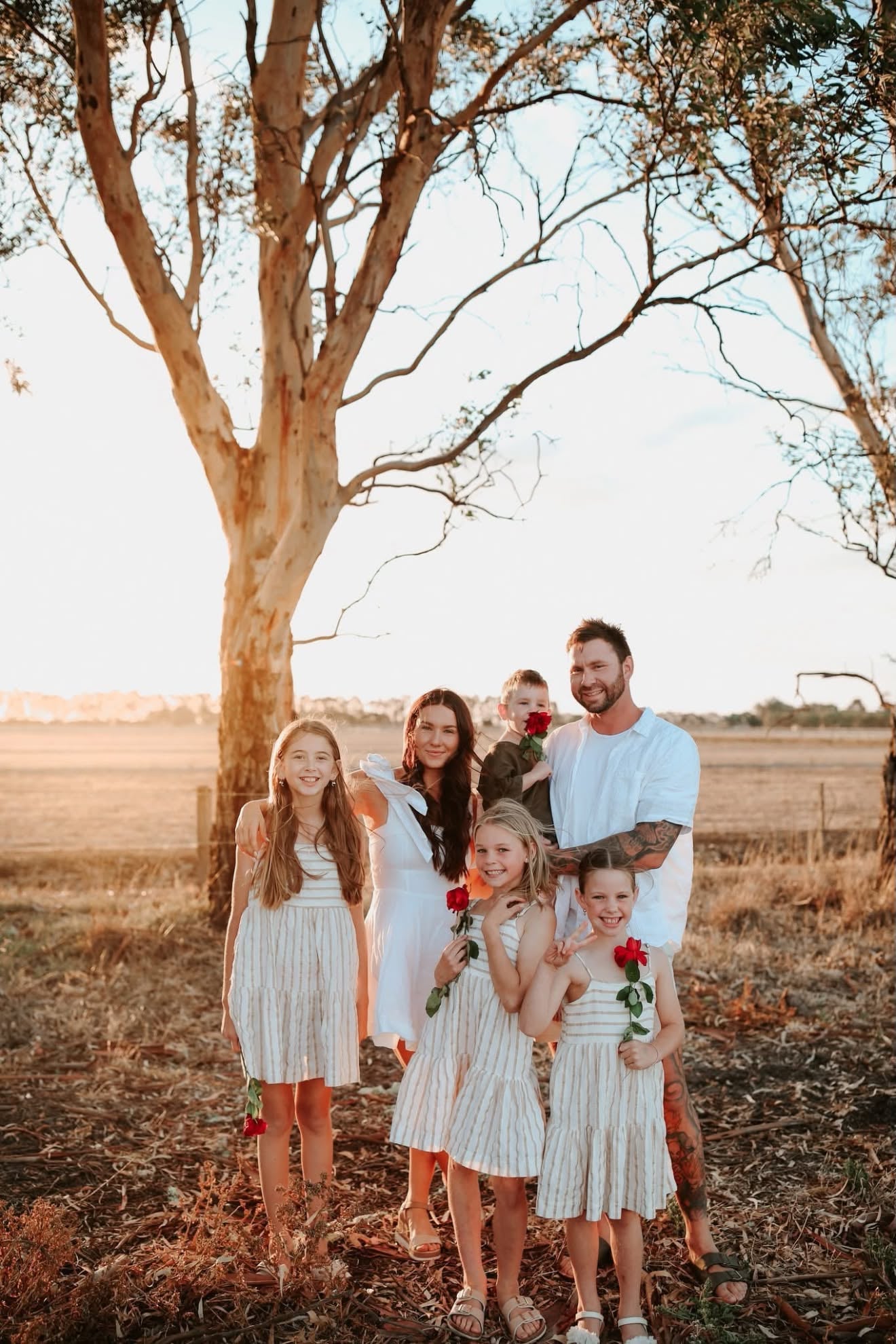 Michael and Brooke Holland with their family