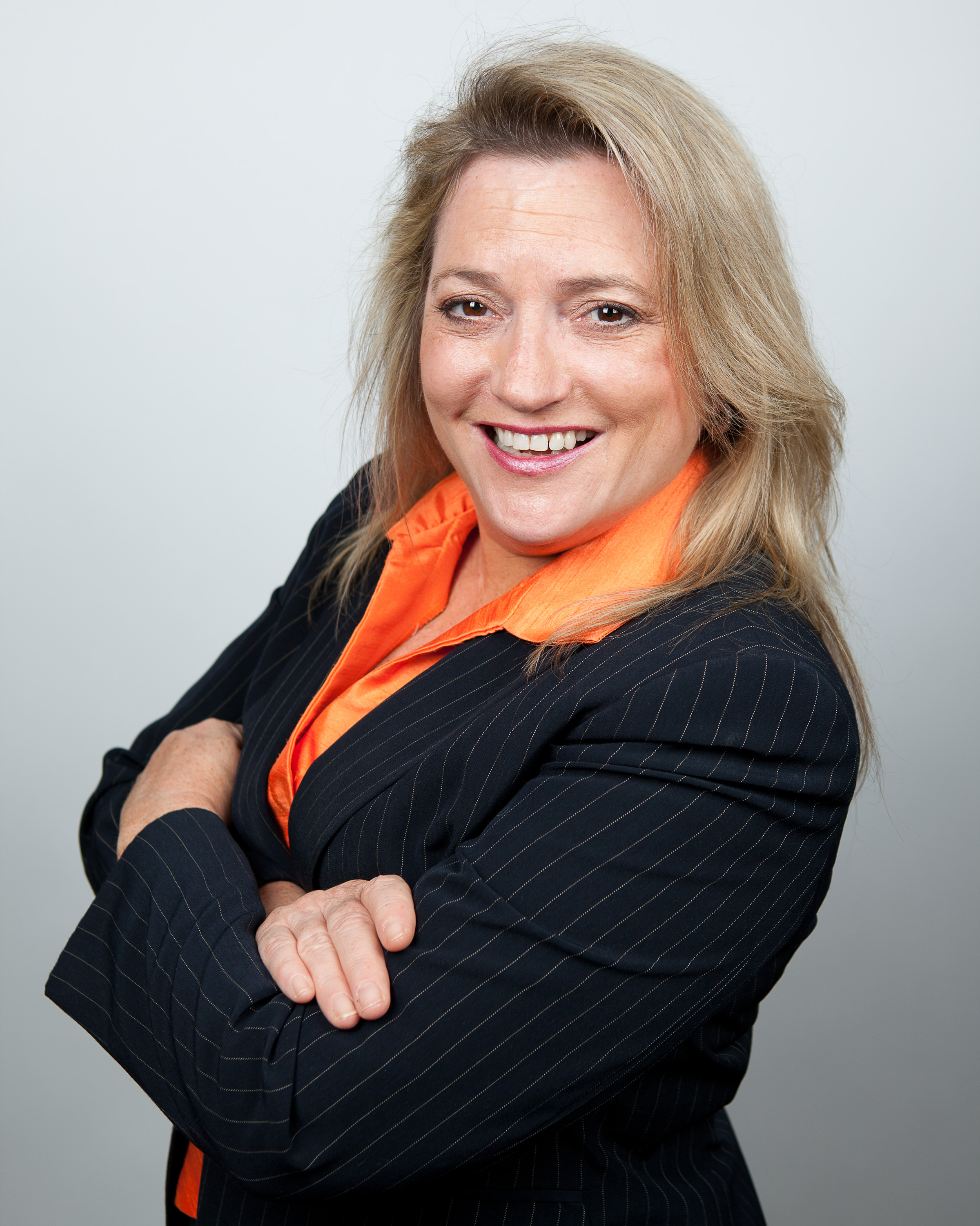 Karen Rands business pose showing authority and expertise
