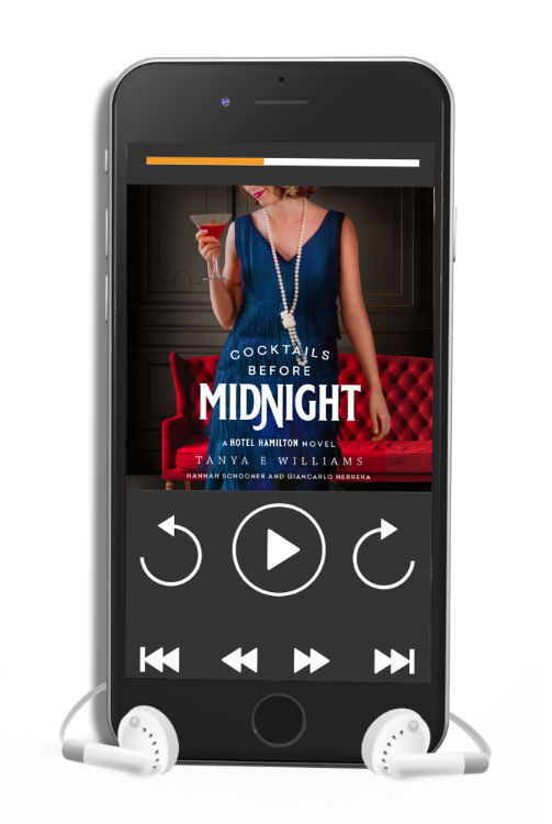 Cocktails Before Midnight by Tanya E Williams, an audiobook historical women’s fiction novel set in 1920s Vancouver