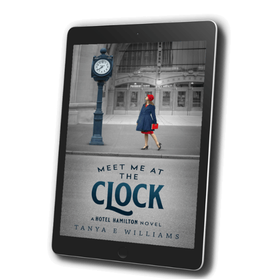 Meet Me at the Clock by Tanya E Williams, an eBook historical women’s fiction novel set in 1920s Vancouver