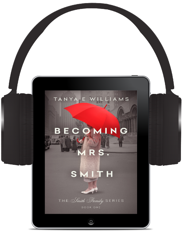 Becoming Mrs. Smith by Tanya E Williams, an audiobook historical women's fiction set on the American home front during WWII
