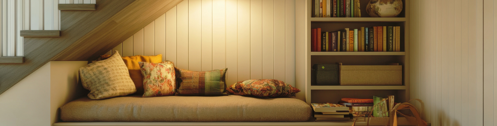 Cozy reading nook
