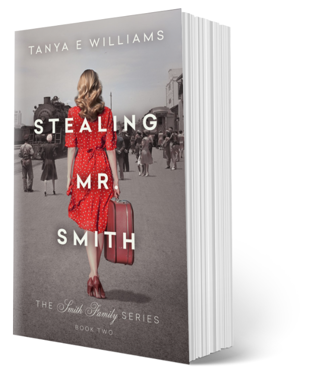 Stealing Mr. Smith by Tanya E Williams, a paperback historical women's fiction set in the American midwest in the 1940s