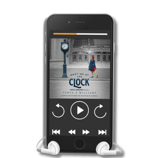 Meet Me at the Clock by Tanya E Williams, an audiobook historical women’s fiction novel set in 1920s Vancouver