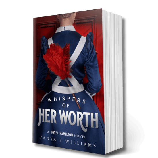 Whispers of Her Worth by Tanya E Williams, paperback historical women’s fiction novel set in 1920s Vancouver