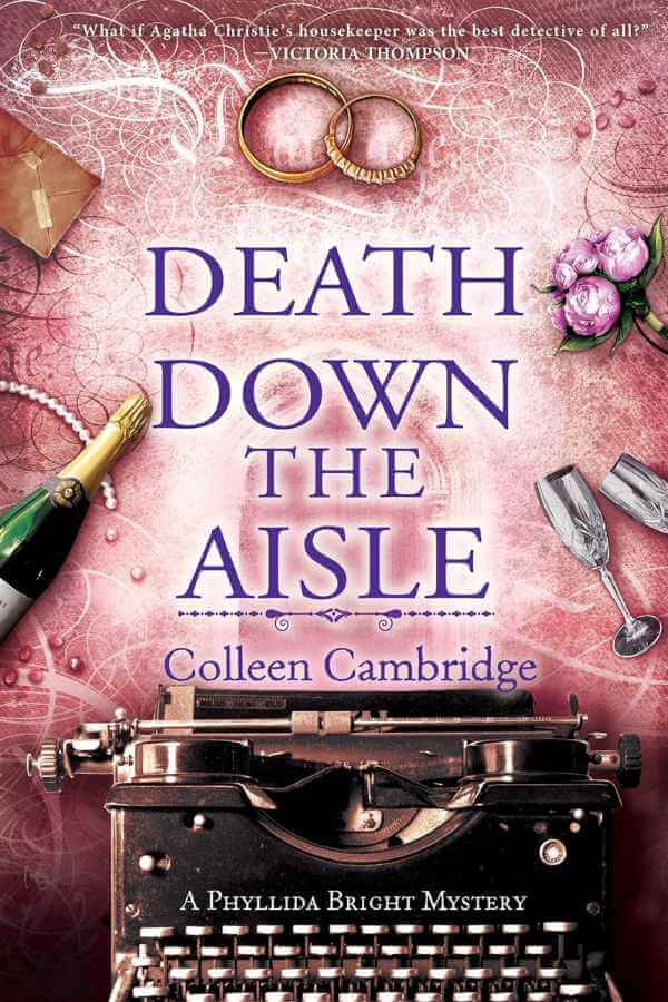 Book cover for Death Down the Aisle by Colleen Cambridge