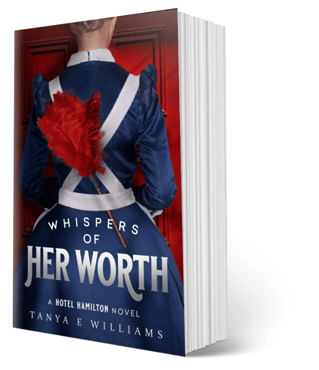 Whispers of Her Worth by Tanya E Williams, paperback historical women’s fiction novel set in 1920s Vancouver