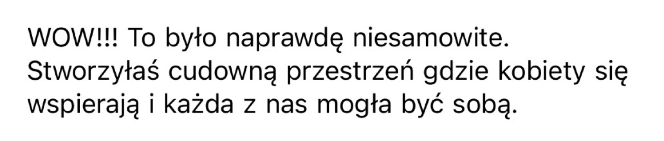 Opinia o przestrzeni wsparcia