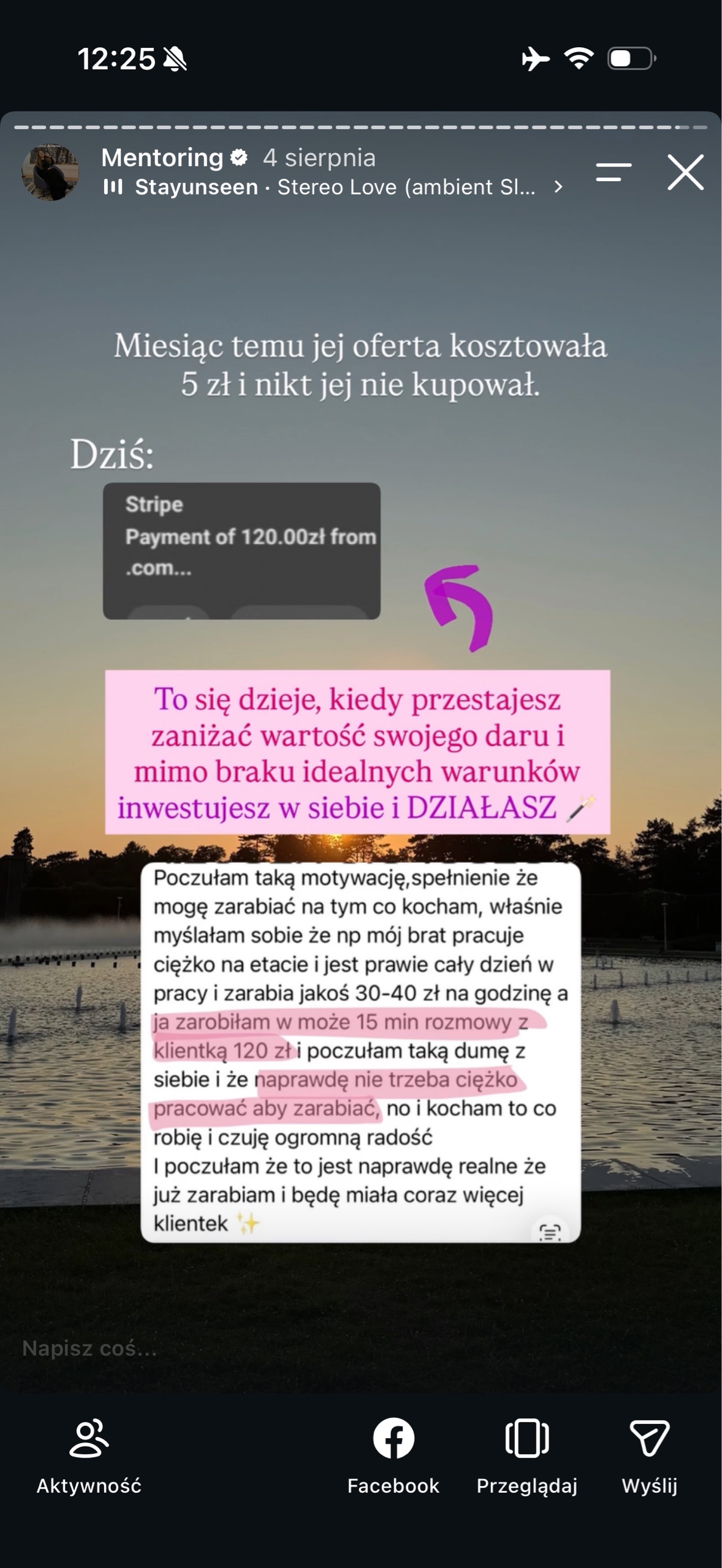 Opinia - pierwsza sprzedana sesja
