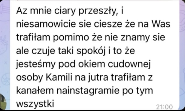 Opinia z czatu pierwszej edycji