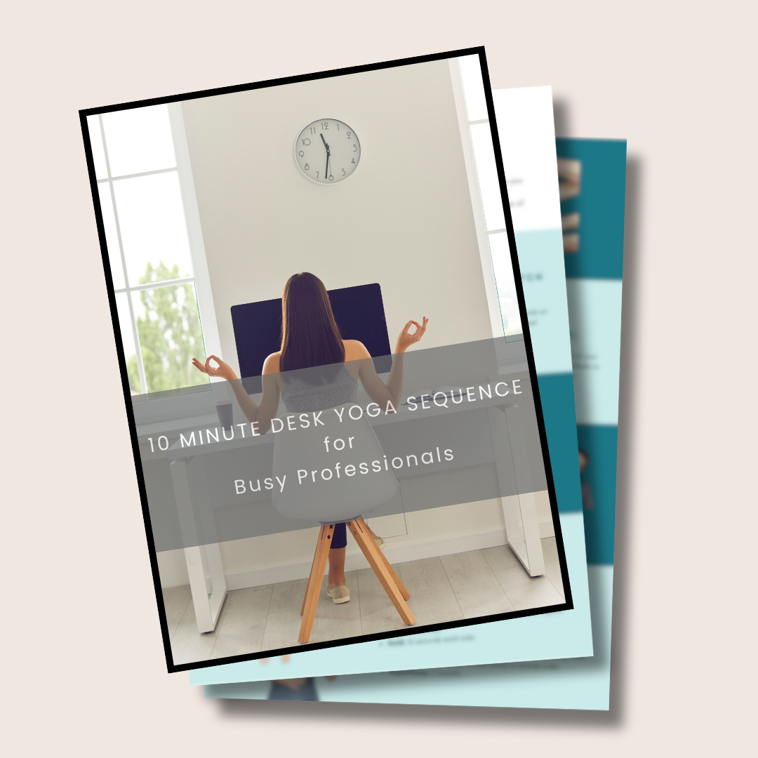 Desk yoga chair yoga sequence