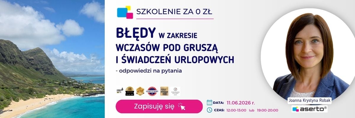 Błędy w zakresie wczasów pod gruszą i świadczeń urlopowych
