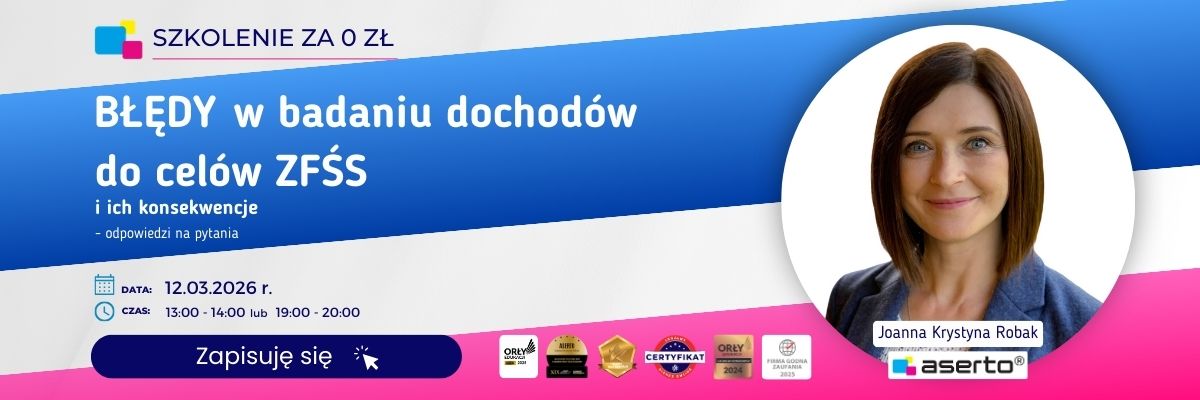 Szkolenie za 0 zł ZFŚS