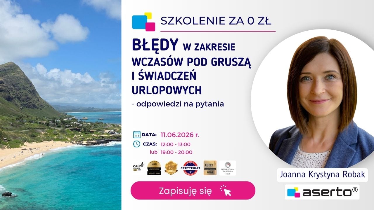 Błędy w zakresie wczasów pod gruszą i świadczeń urlopowych