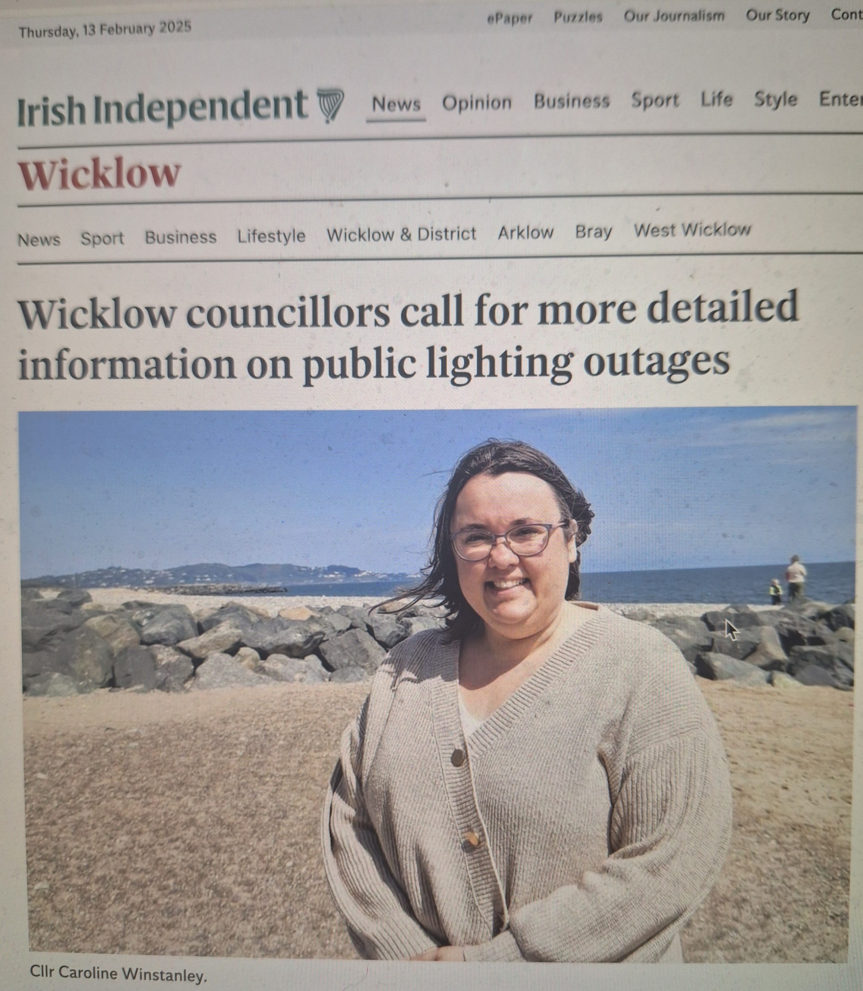 Light Outages Across Wicklow