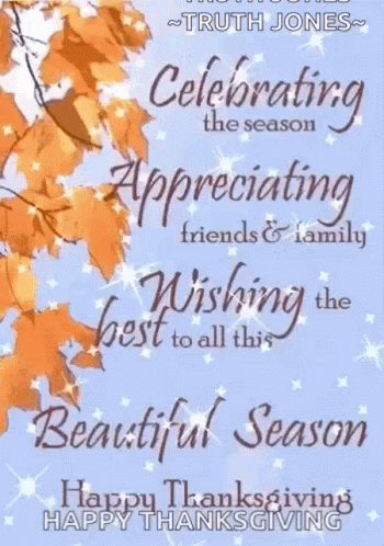 Happy Thanksgiving Week!