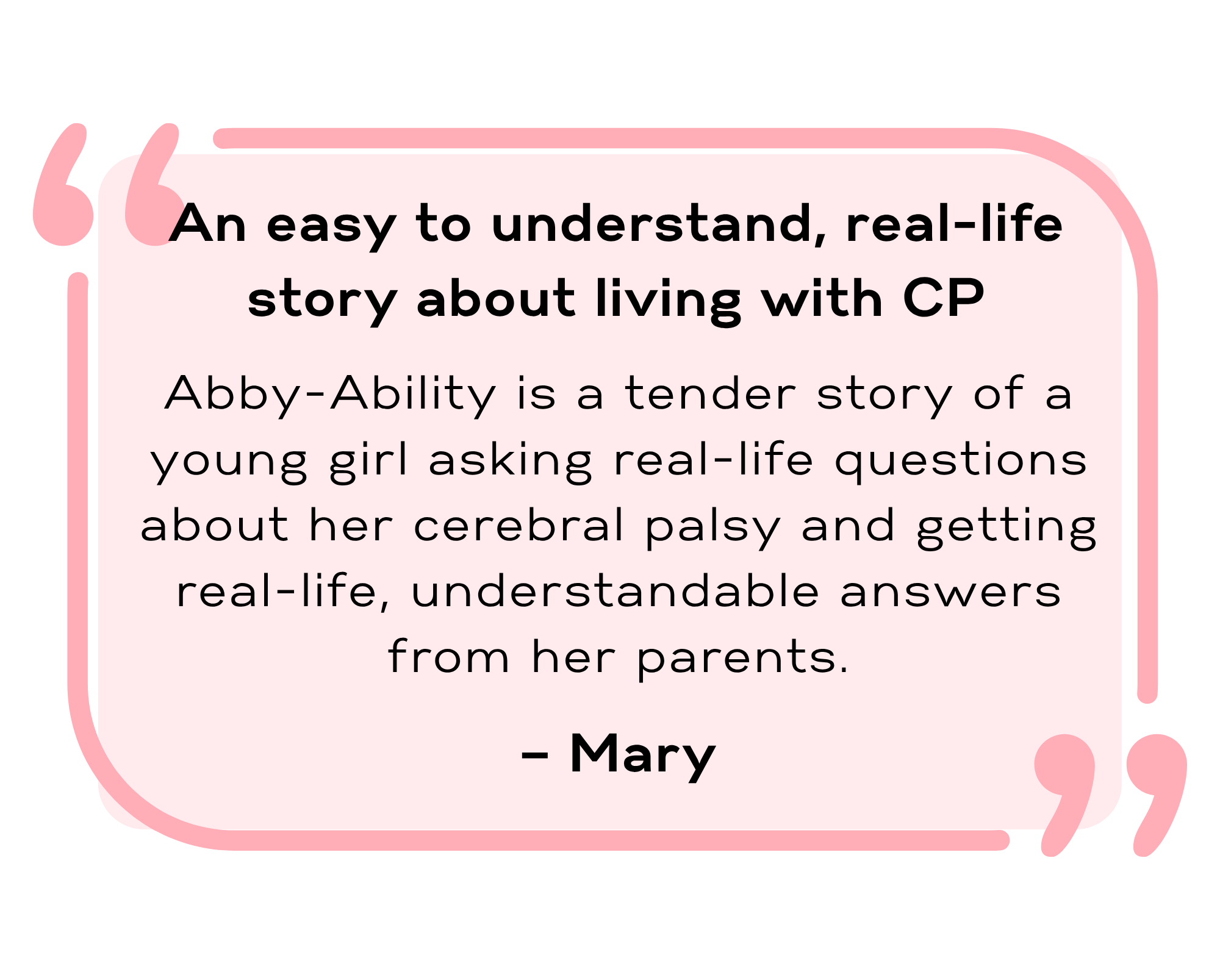 Reader testimonial for Terrie Lynn Birney's children's book
