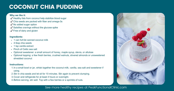 Blood-Sugar Friendly Coconut Chia Pudding