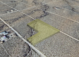 Aerial view of 4.78 acre rural property in Cibola County NM