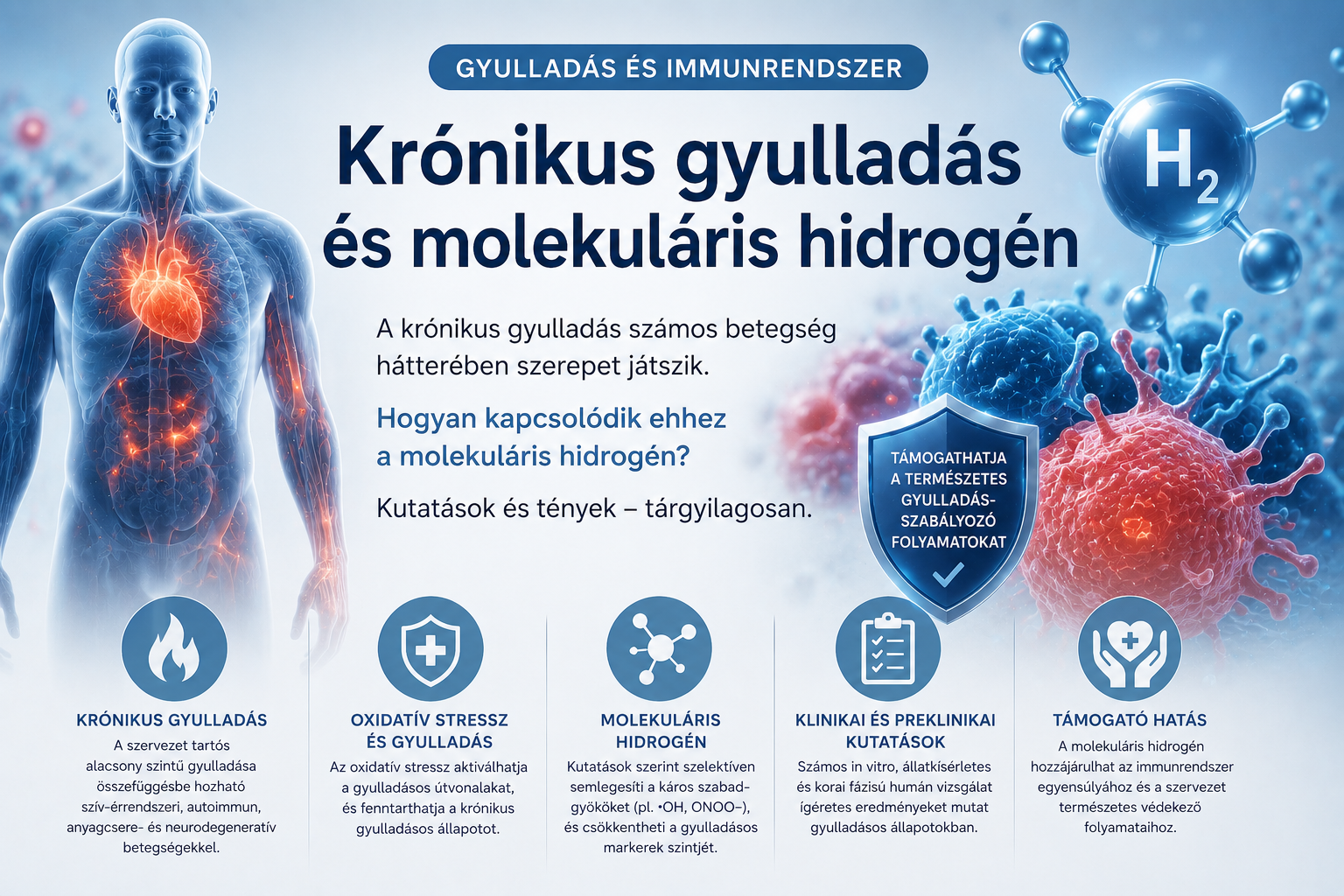 Krónikus gyulladás és molekuláris hidrogén