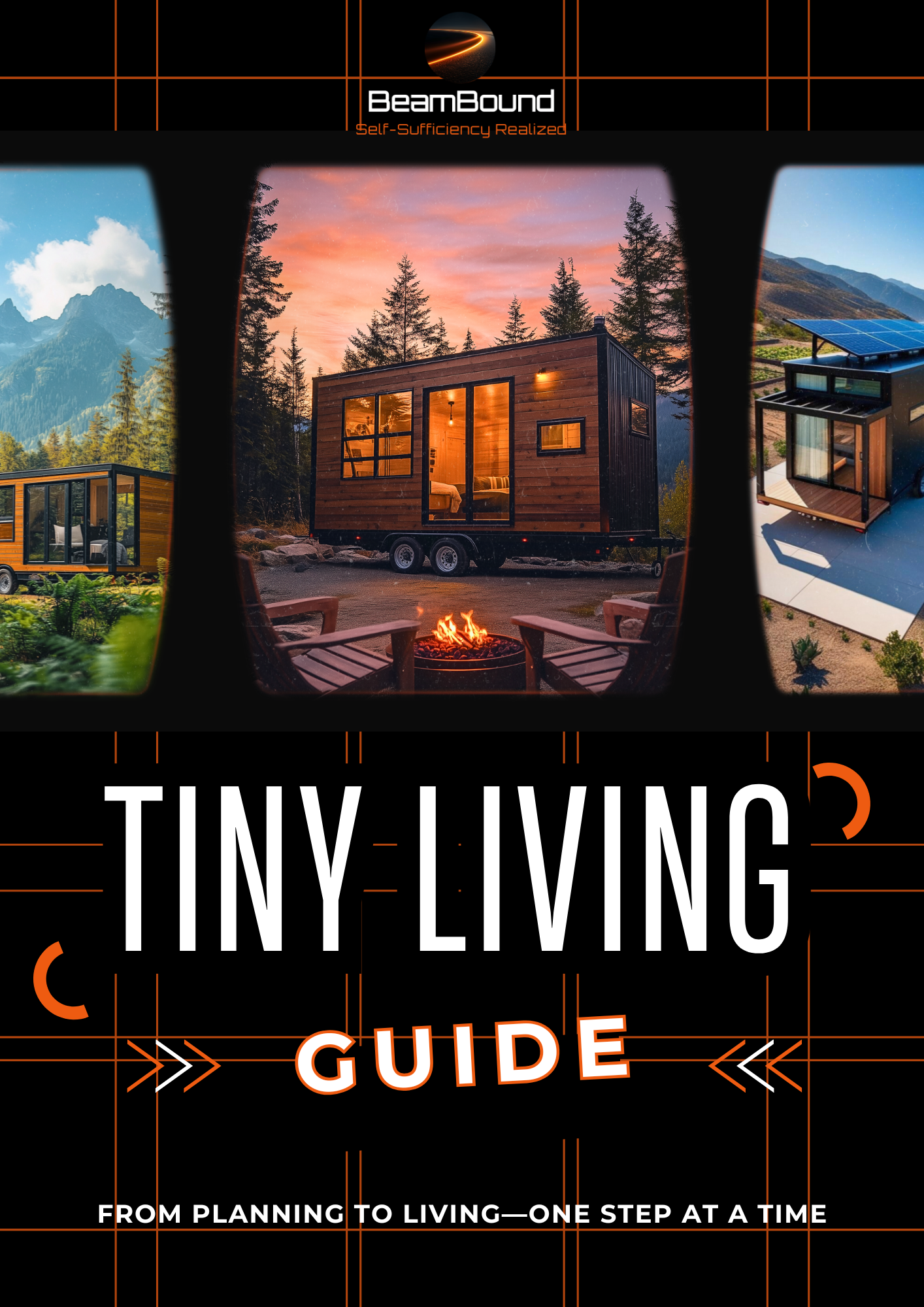 Off-grid cabin under stormy skies with lightning strike in the distance — symbolizing vulnerability and the need for real preparedness