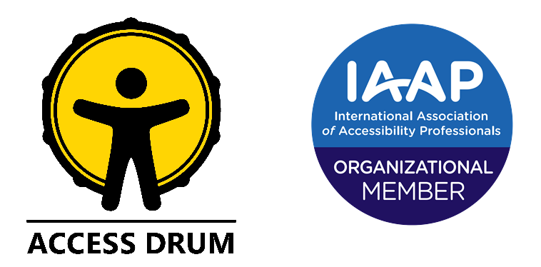 Access Drum and IAAP Logos