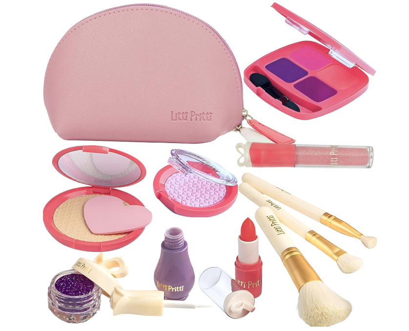 Pretend Make up 11-Piece Play Makeup Set for Little Girls
