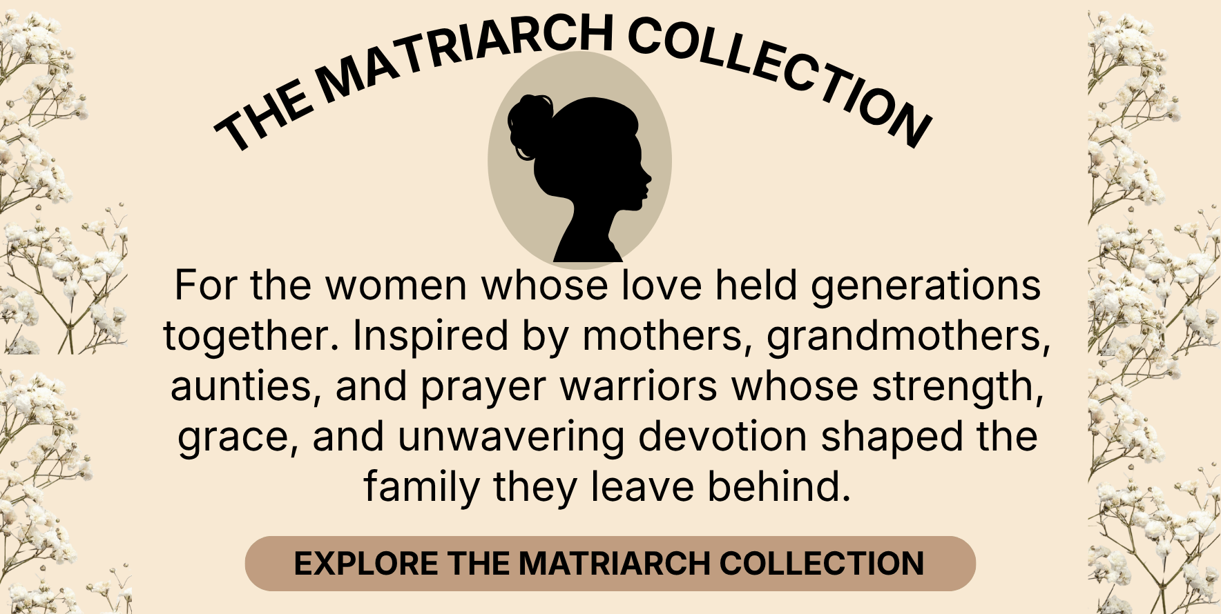 Matriarch custom funeral program honoring the life and legacy of a beloved mother or grandmother with timeless elegance.