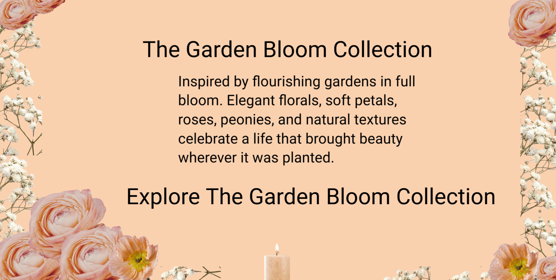 Garden Bloom custom funeral program featuring elegant botanical florals and a personalized memorial tribute
