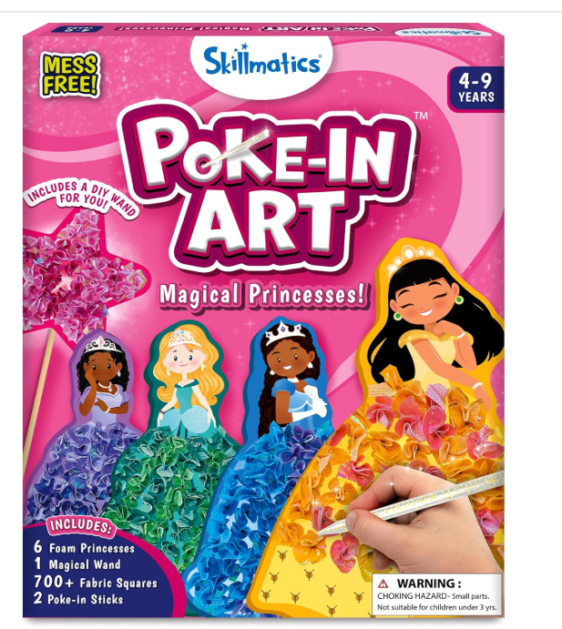 Magical Princesses, Mess-Free Fun for Kids, DIY Wood Craft Kits, Creative Activity, Christmas Gifts for Girls