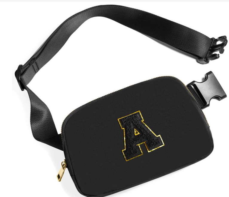 anny Pack Crossbody Bags with Initial Letter Patch Gifts