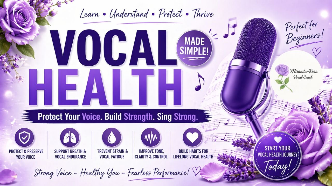 Purple themed promotional poster for a 