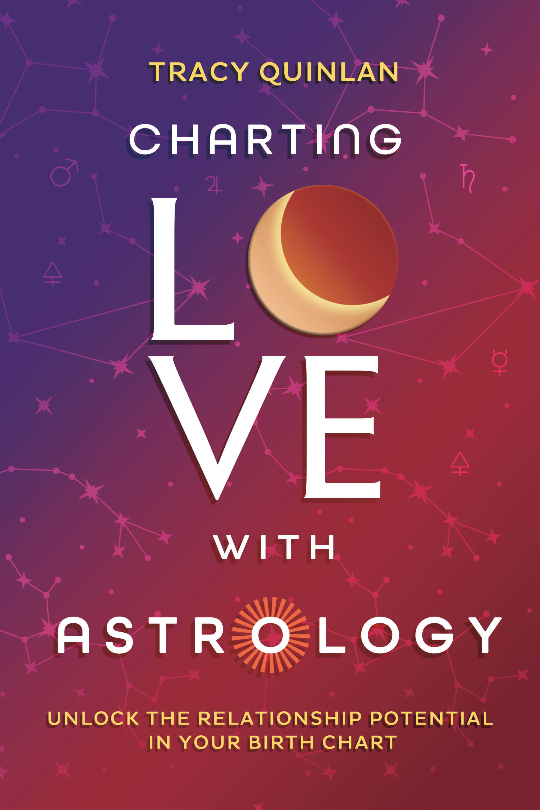 Shows the cover of Charting Love with Astrology Llewellyn Books