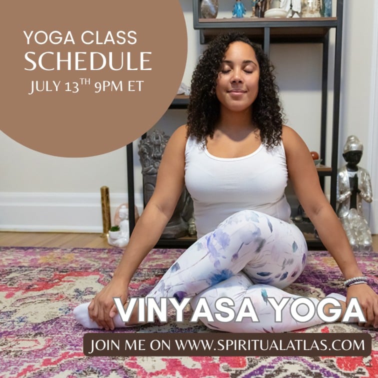 Virtual 'Vinyasa' Yoga Class on July 13th at 9PM ET