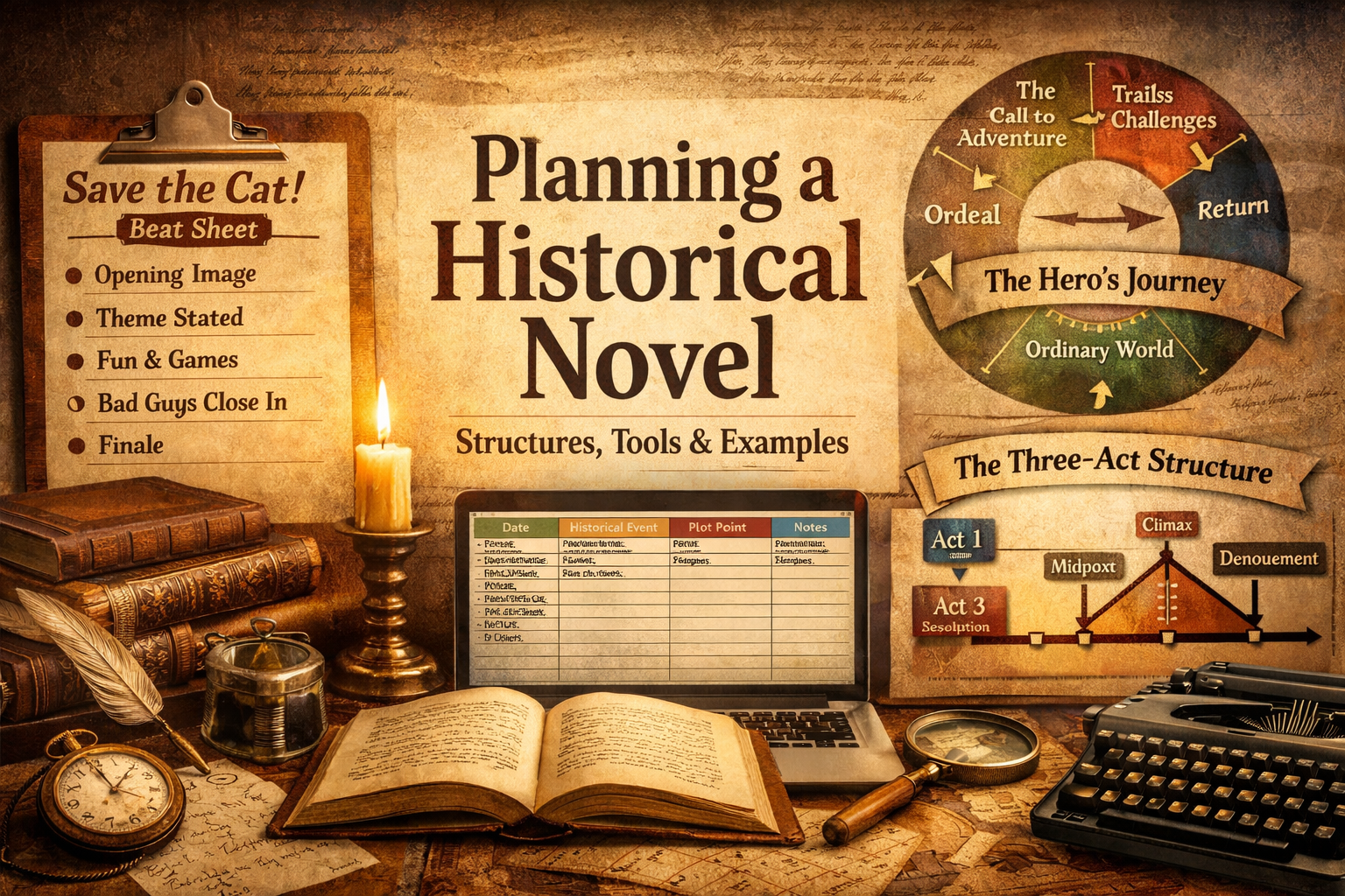 How to Plan a Historical Novel: Structures, Tools, and Examples
