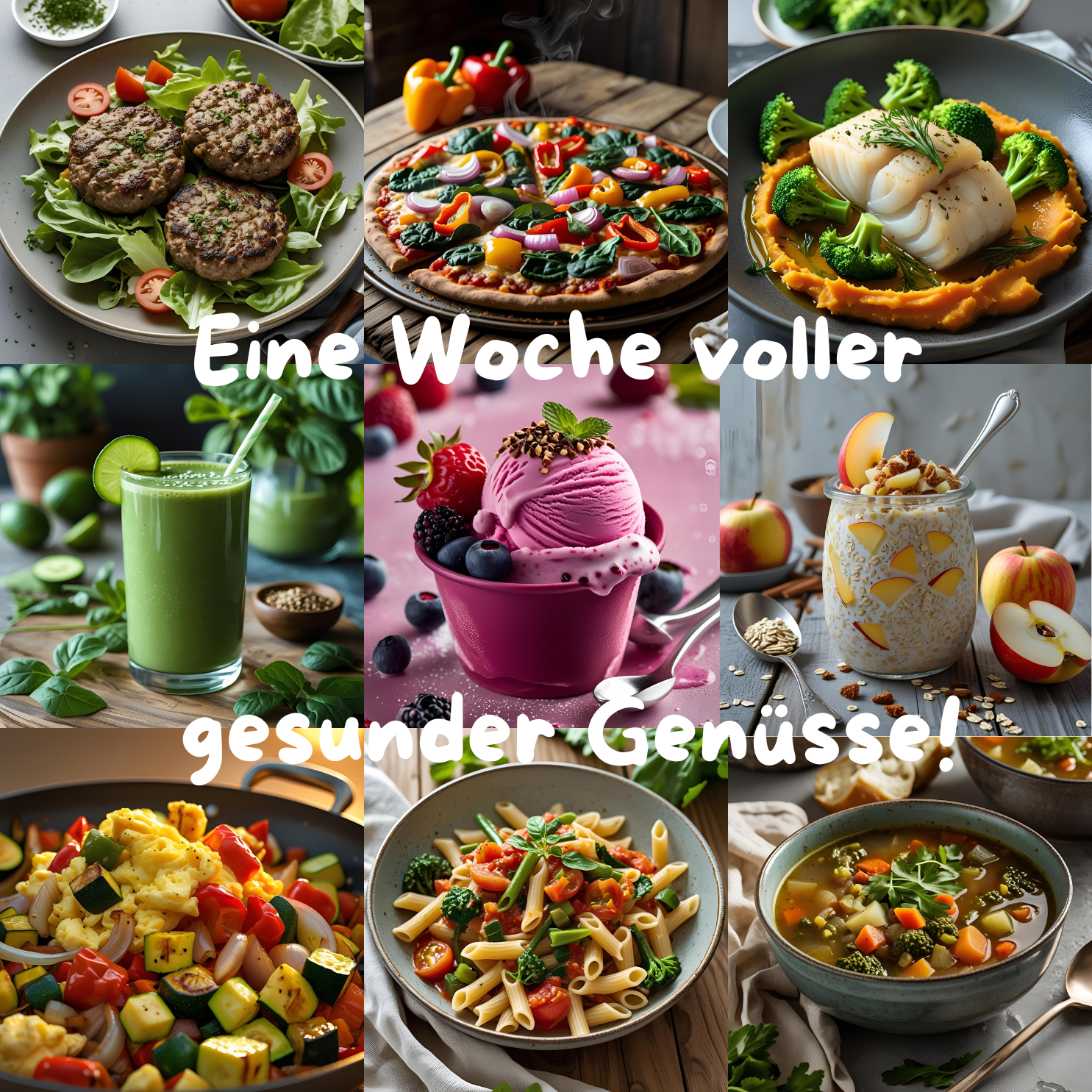 Eine Woche voller gesunder Genüsse: Dein einfacher Weg zu mehr Wohlbefinden
