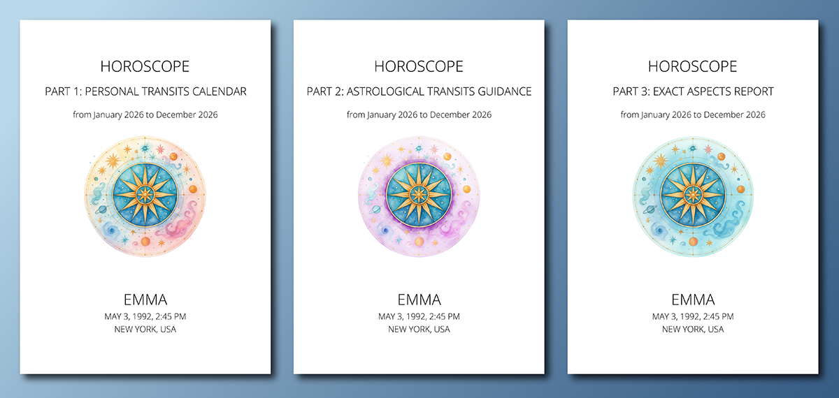 Horoscope Calendar Sample Covers