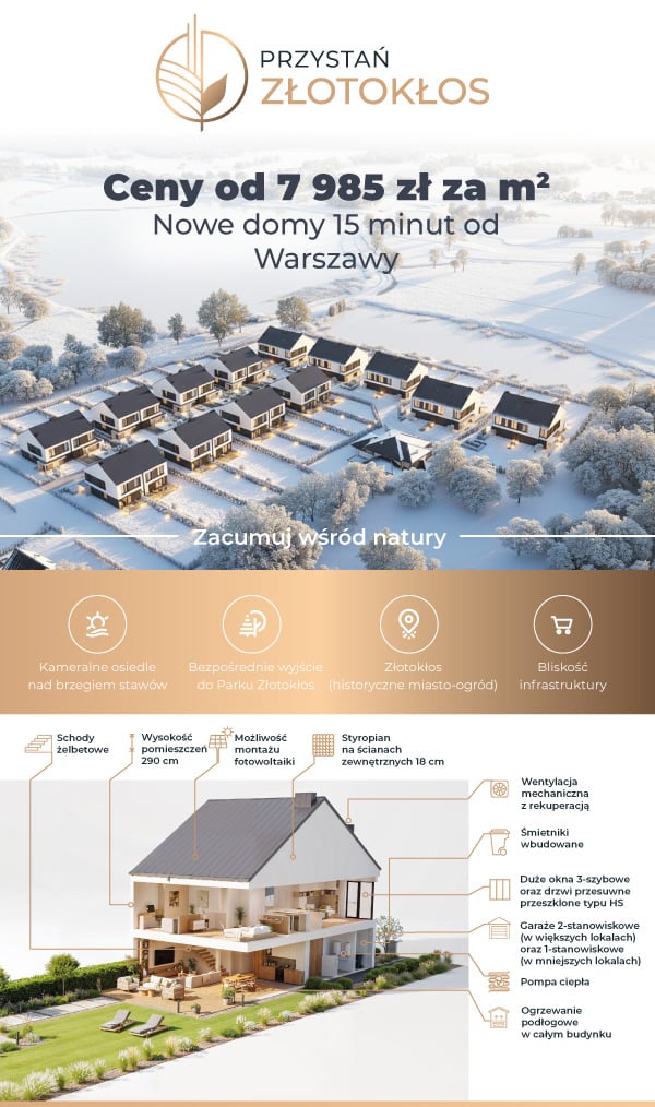 Przystań Złotokłos – nowe domy blisko Warszawy