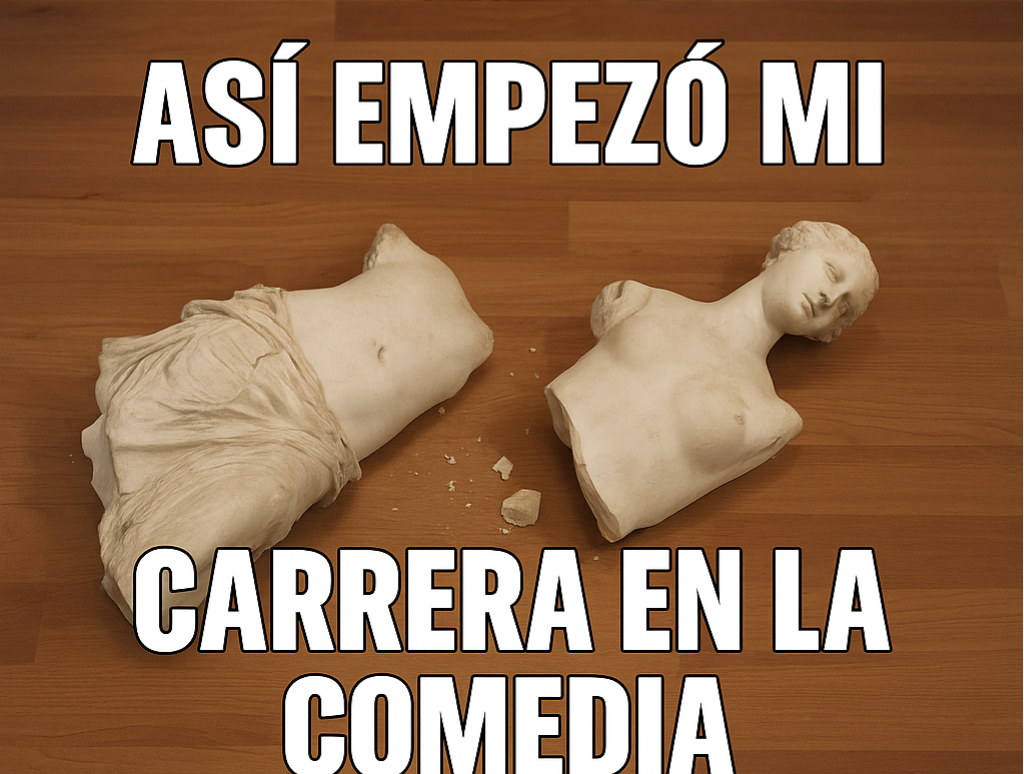 La vez que una estatua me cayó en la cabeza (y descubrí que quería hacer comedia)