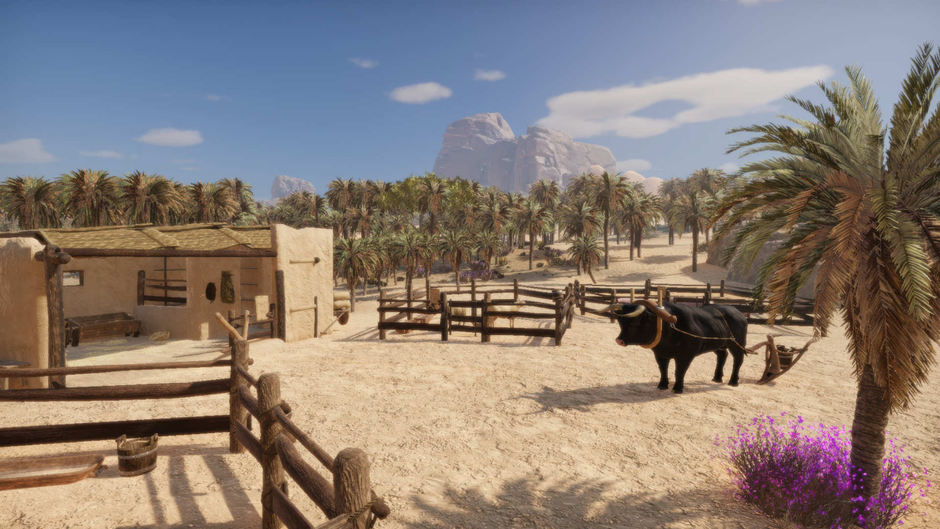 Ancient Farm screenshot showcasing crafting and building
