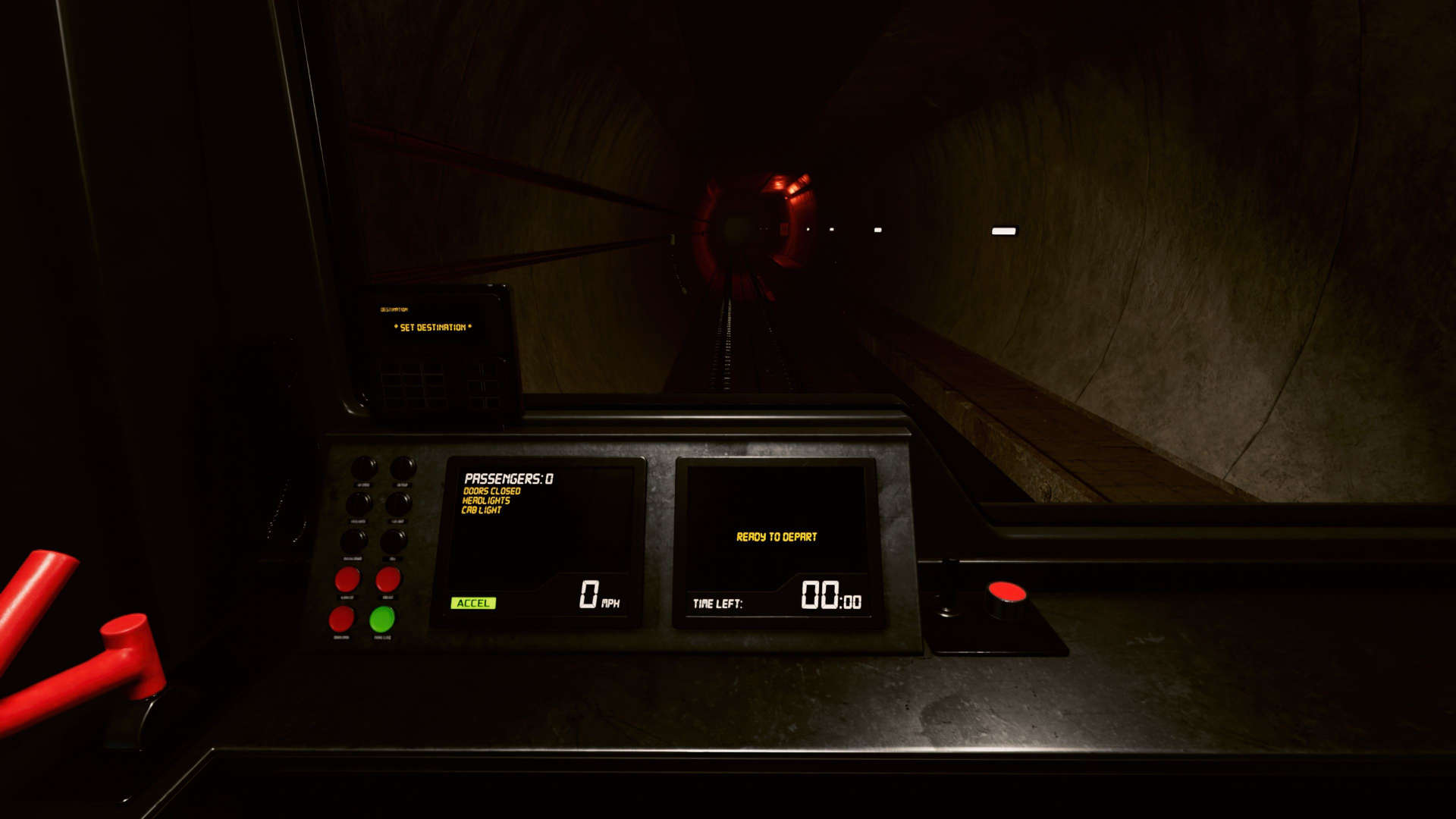Metro Sim Hustle screenshot showing metro cockpit