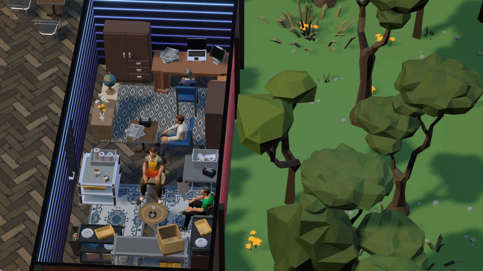 Dance floor and lighting effects