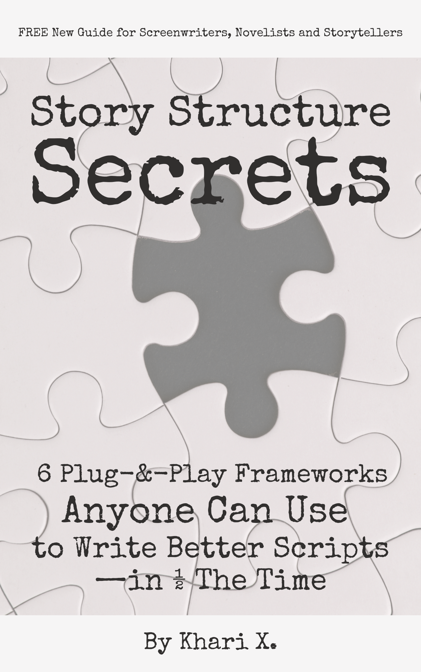 screenwriting book, puzzle piece