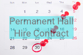 Permanent Hall Hire Contract