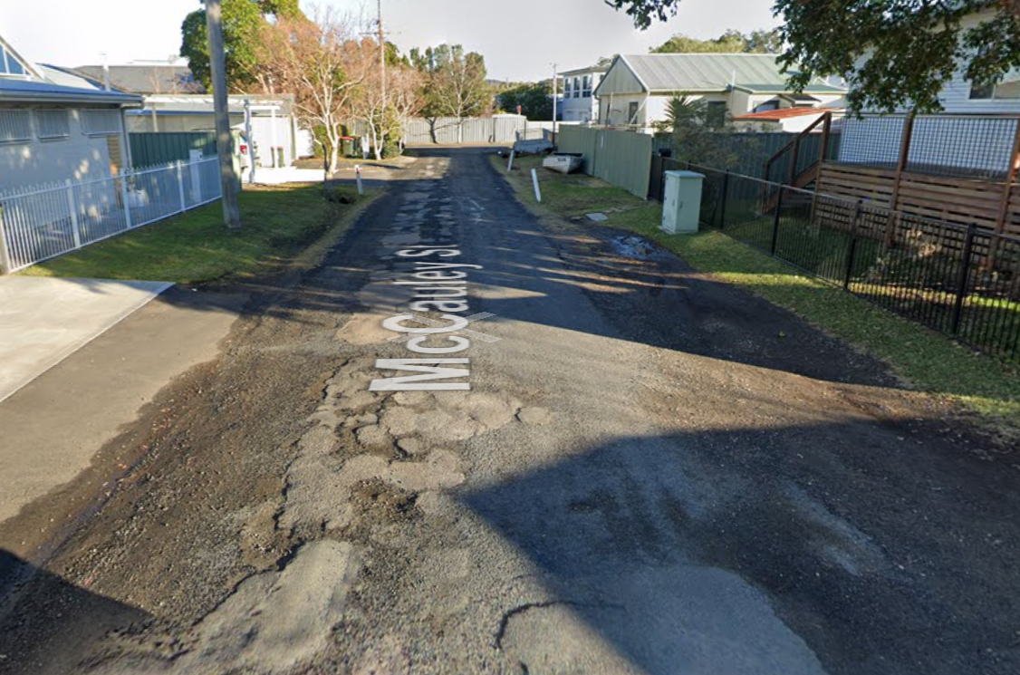 McCauley St resurfacing