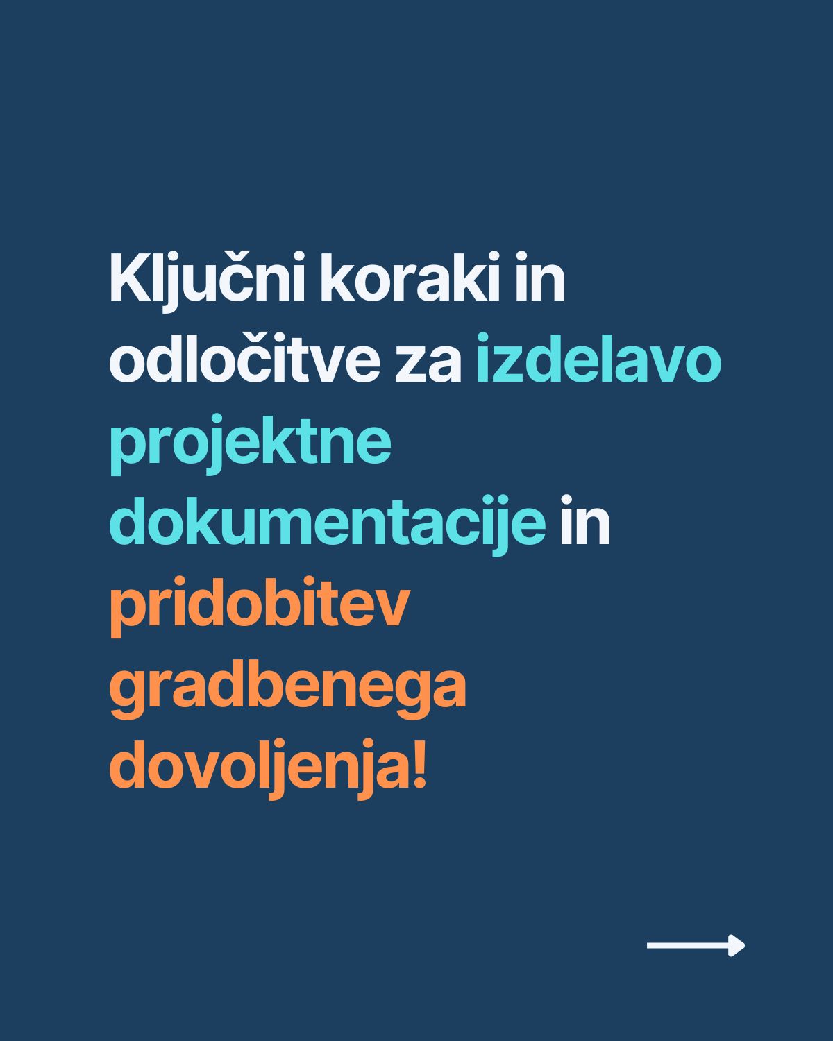 projektna dokumentacija in pridobitev gradbenega dovoljenja