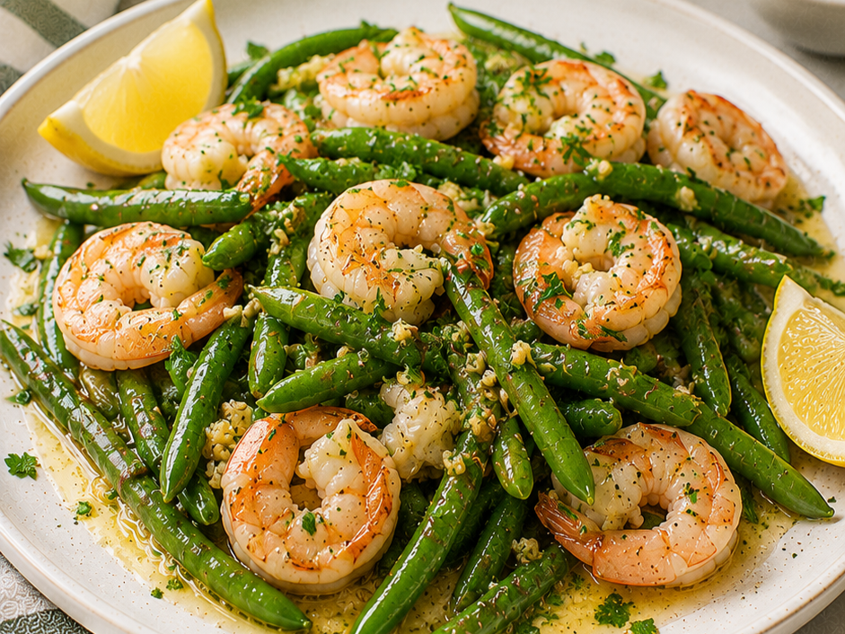 Garlic Butter Shrimp & Green Beans