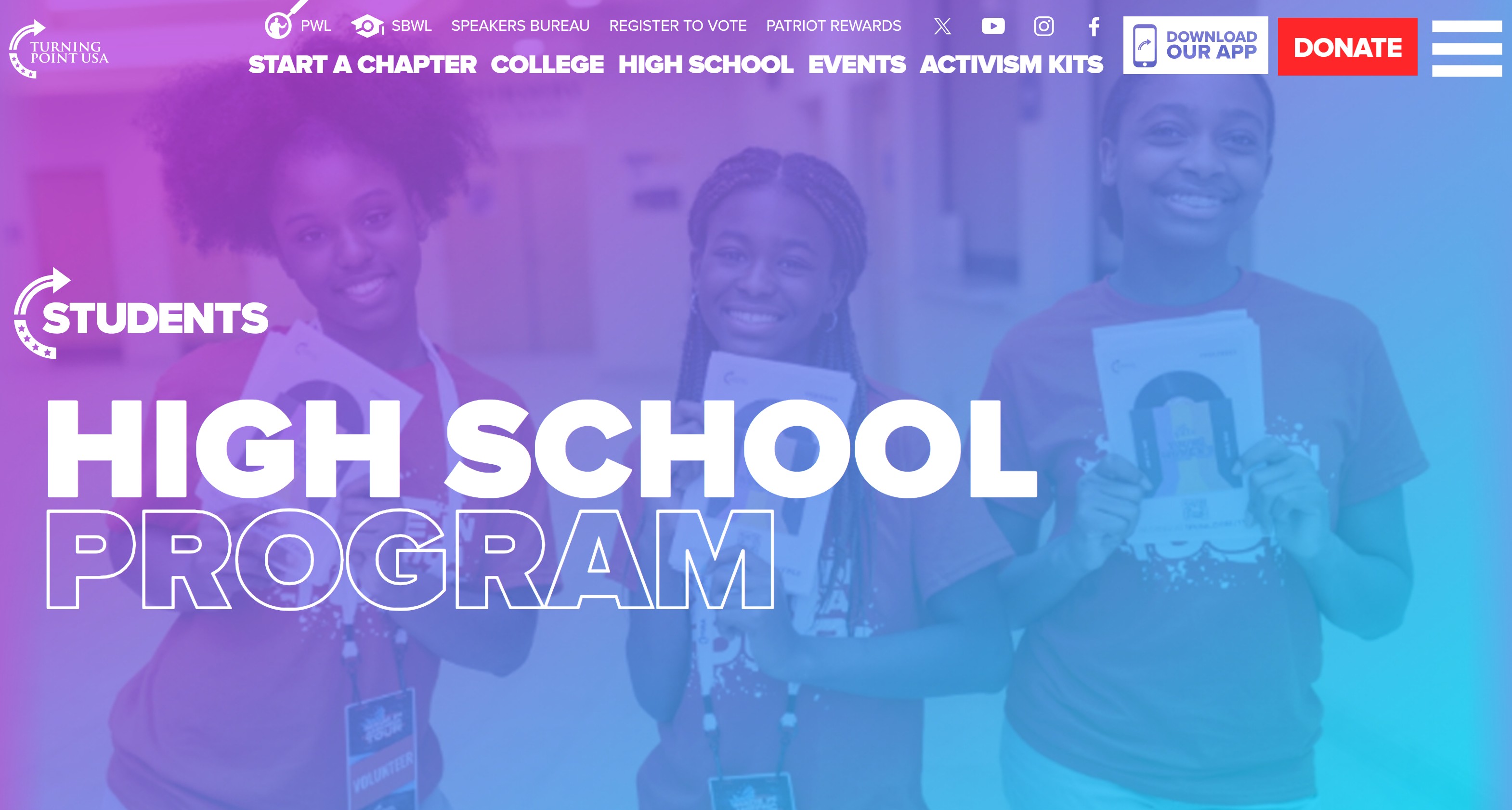 Help a Local TurningPointUSA High School Chapter!
