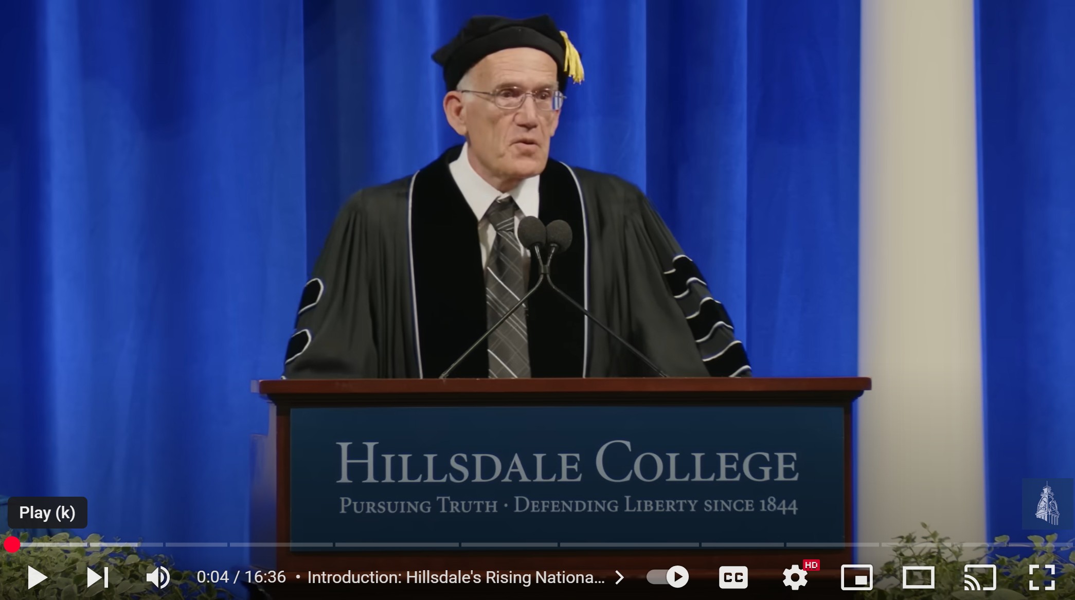 Hillsdale - Victor Davis Hanson’s Commencement Address