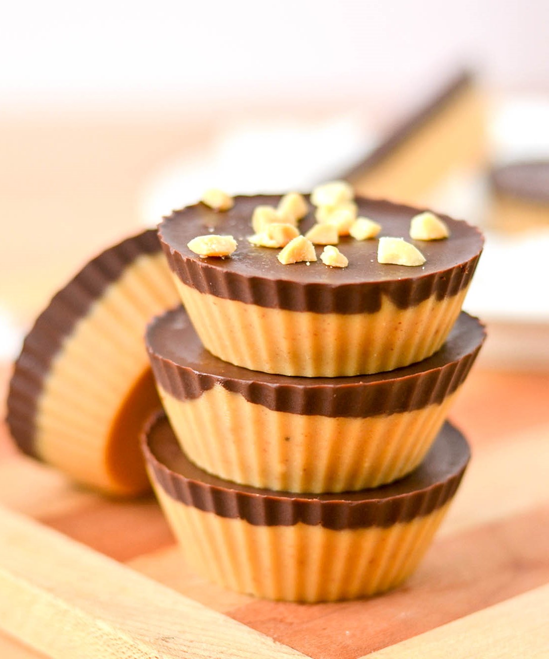Five Ingredient Peanut Butter Fudge Cups